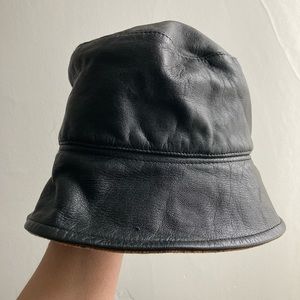 Leather Bucket Hat